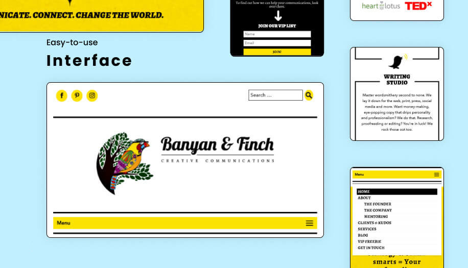 Acquaint experience in making creative agency website