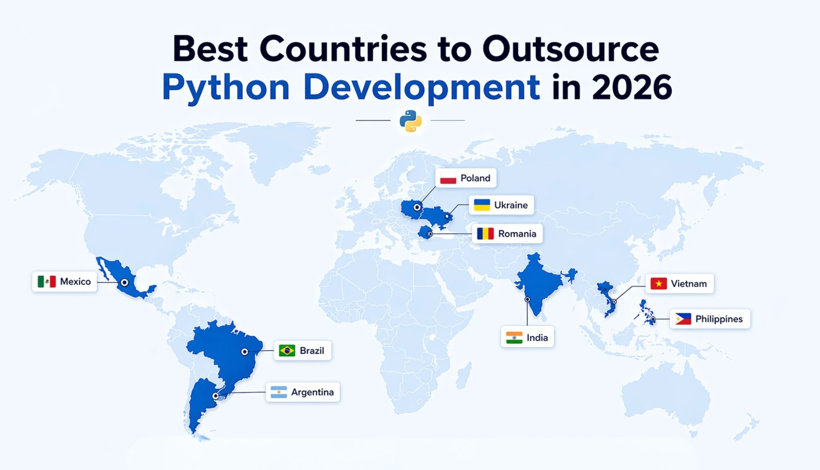 Best Countries to Outsource Python Development in 2026