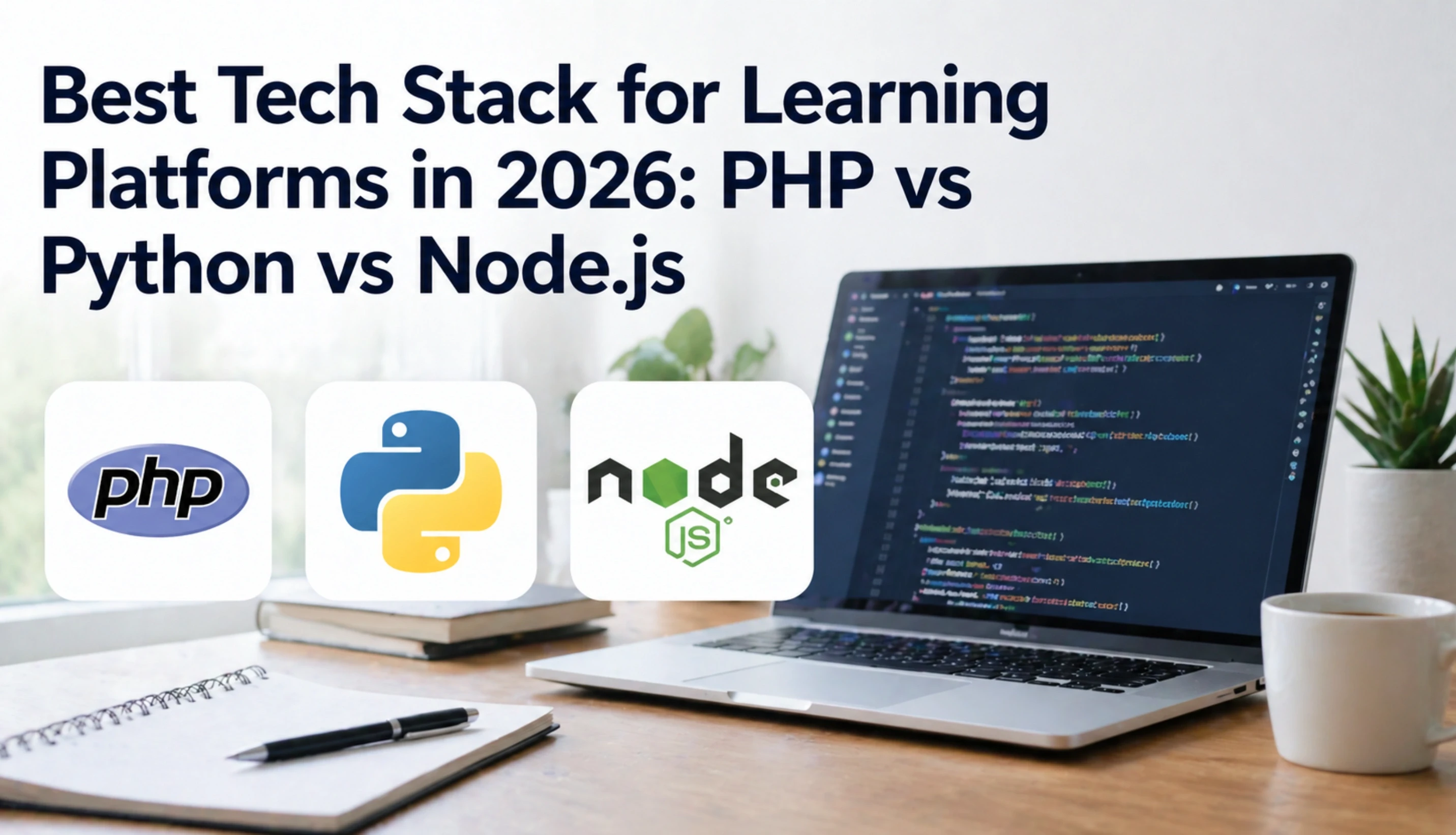 Best Tech Stack for Learning Platforms in 2026: PHP vs Python vs Node.js