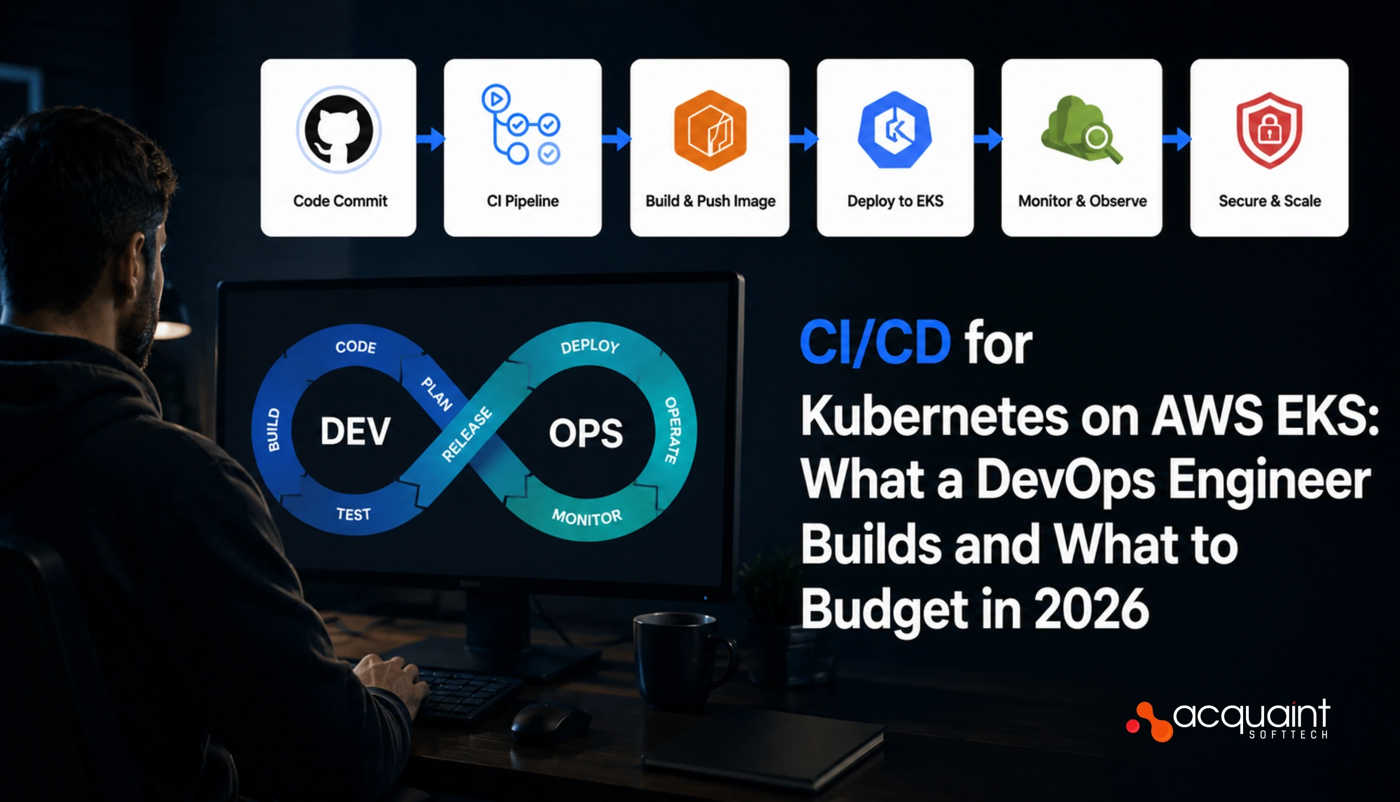 CI/CD for Kubernetes on AWS EKS: What a DevOps Engineer Builds and What to Budget in 2026