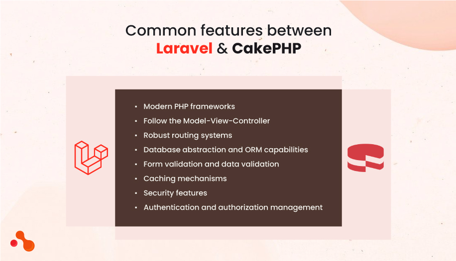 Common features between Laravel & CakePHP