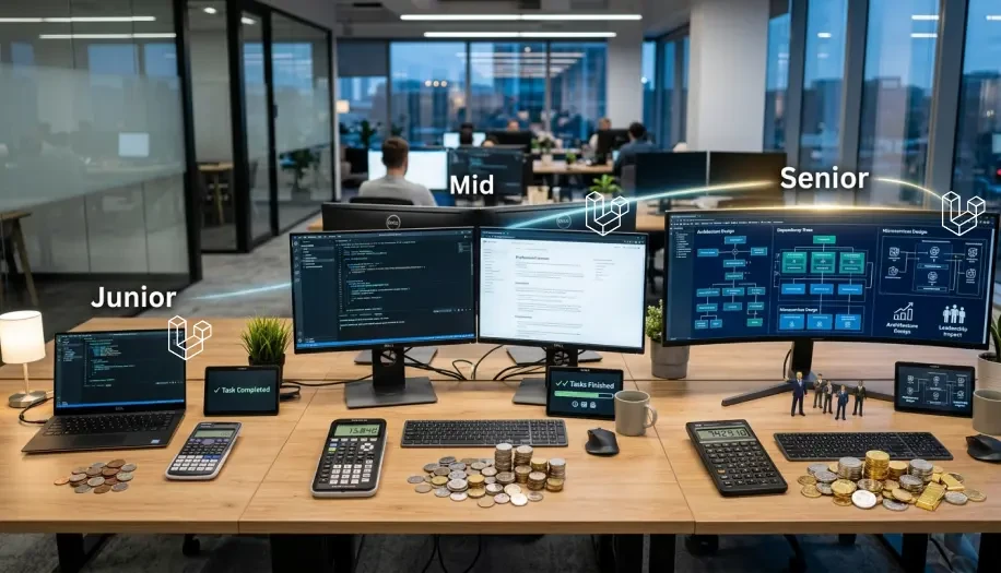 Cost Difference Between Junior, Mid & Senior Laravel Developers