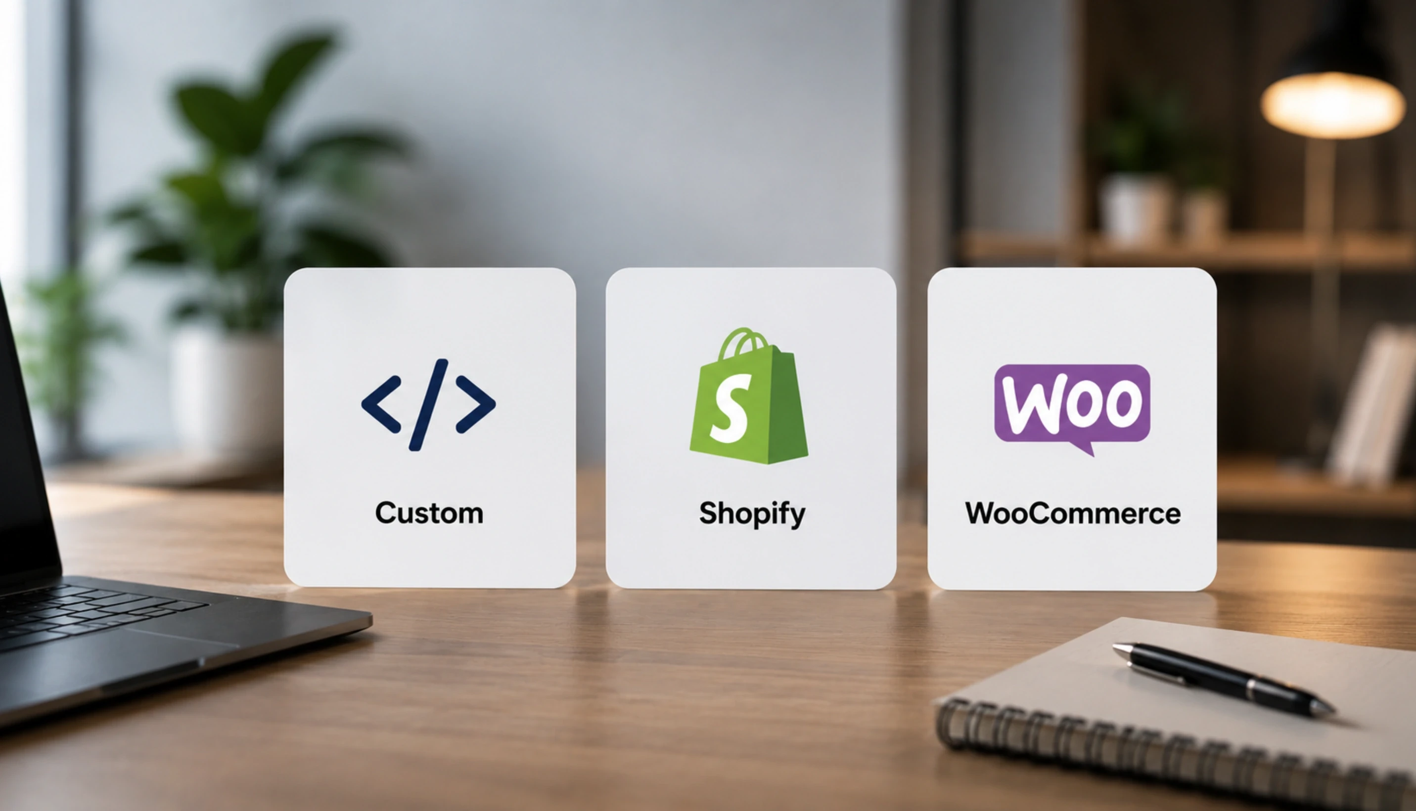 Custom vs Shopify vs WooCommerce