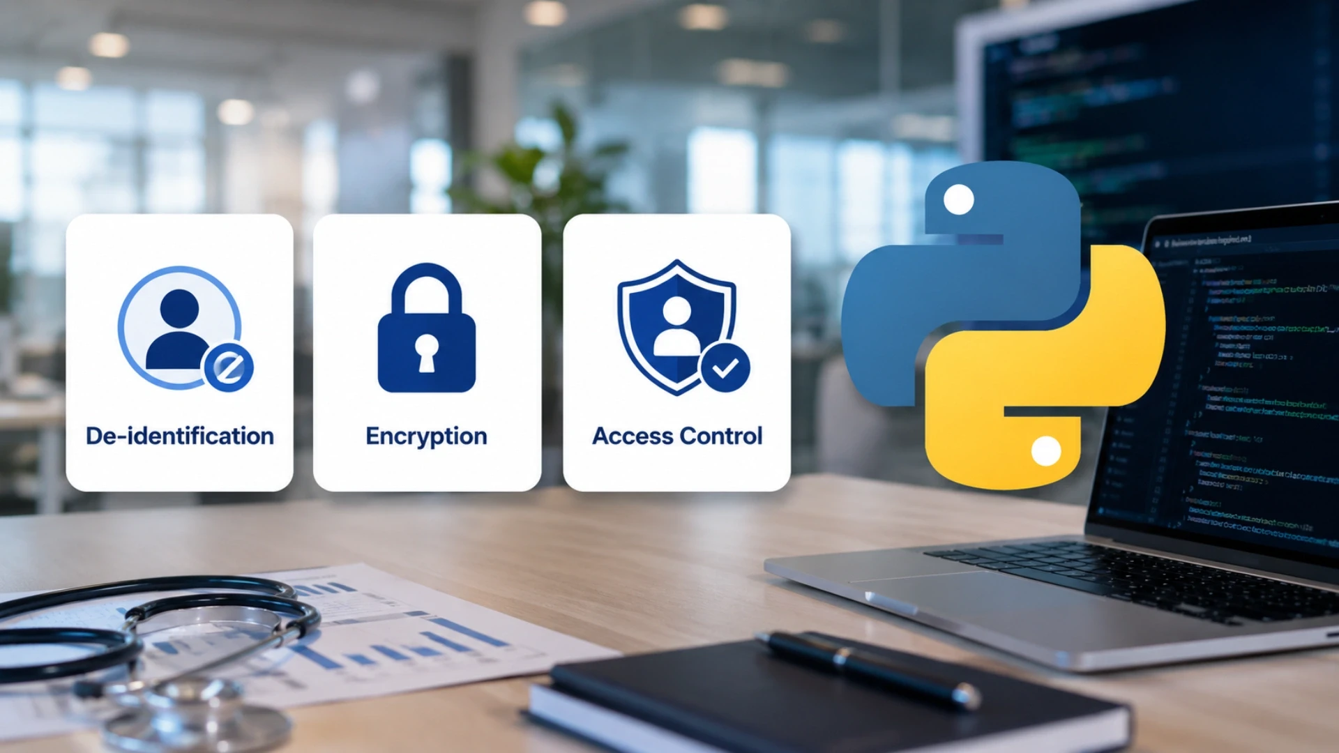 De-Identification, Encryption, and Access Control in Python