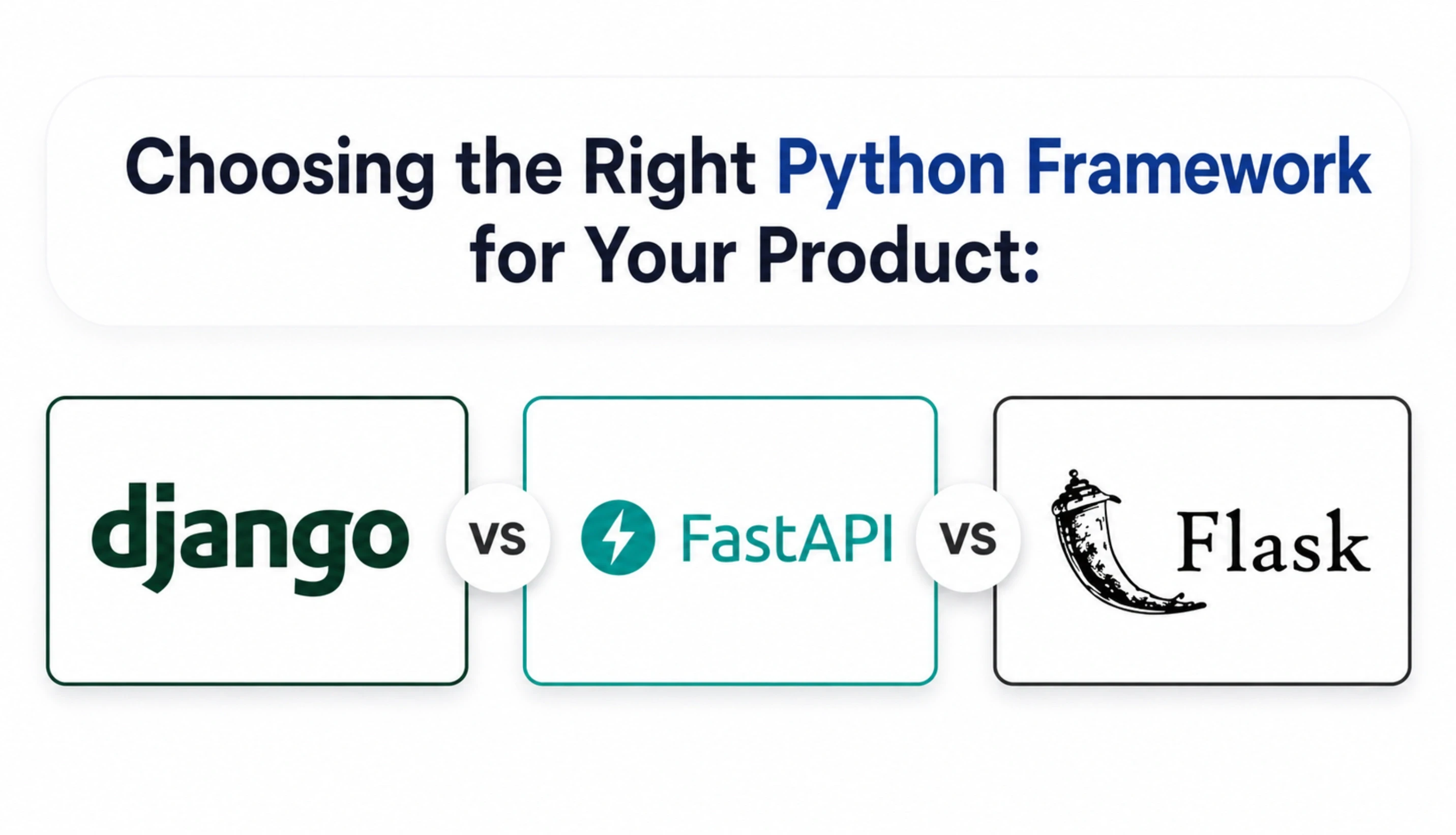 Django vs FastAPI vs Flask: Choosing the Right Python Framework for Your Product