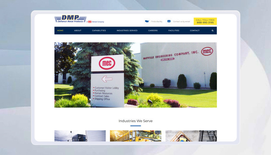 Steel Industry website design and development Case study