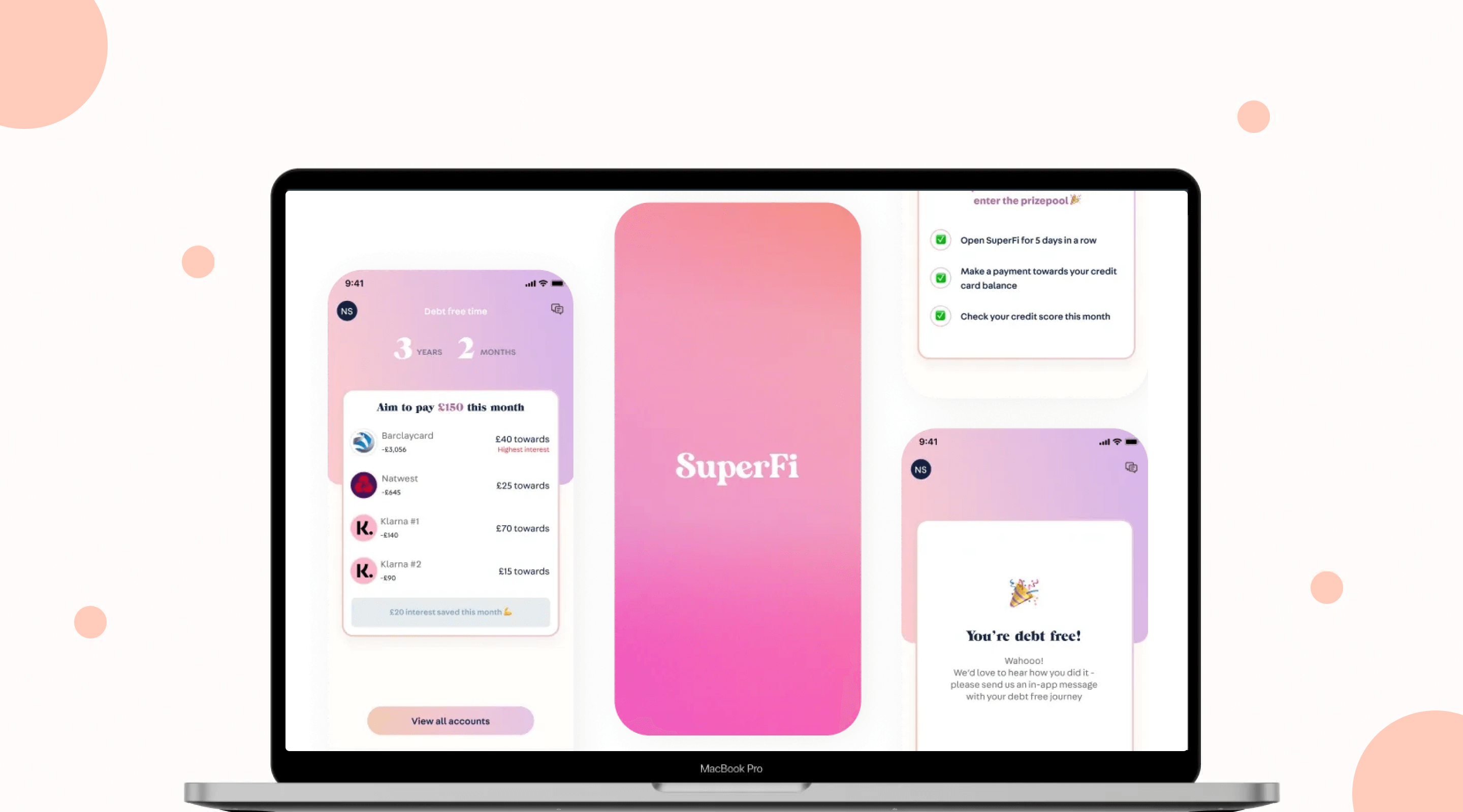 fintech app development app scree