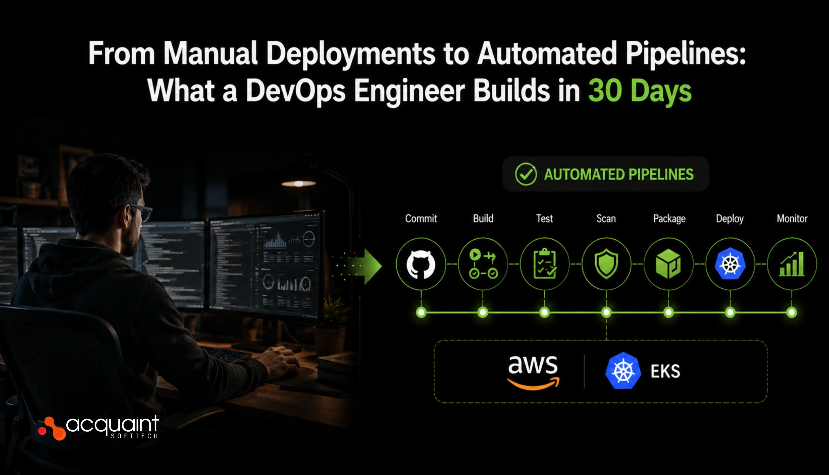 From Manual Deployments to Automated Pipelines: What a DevOps Engineer Builds in 30 Days