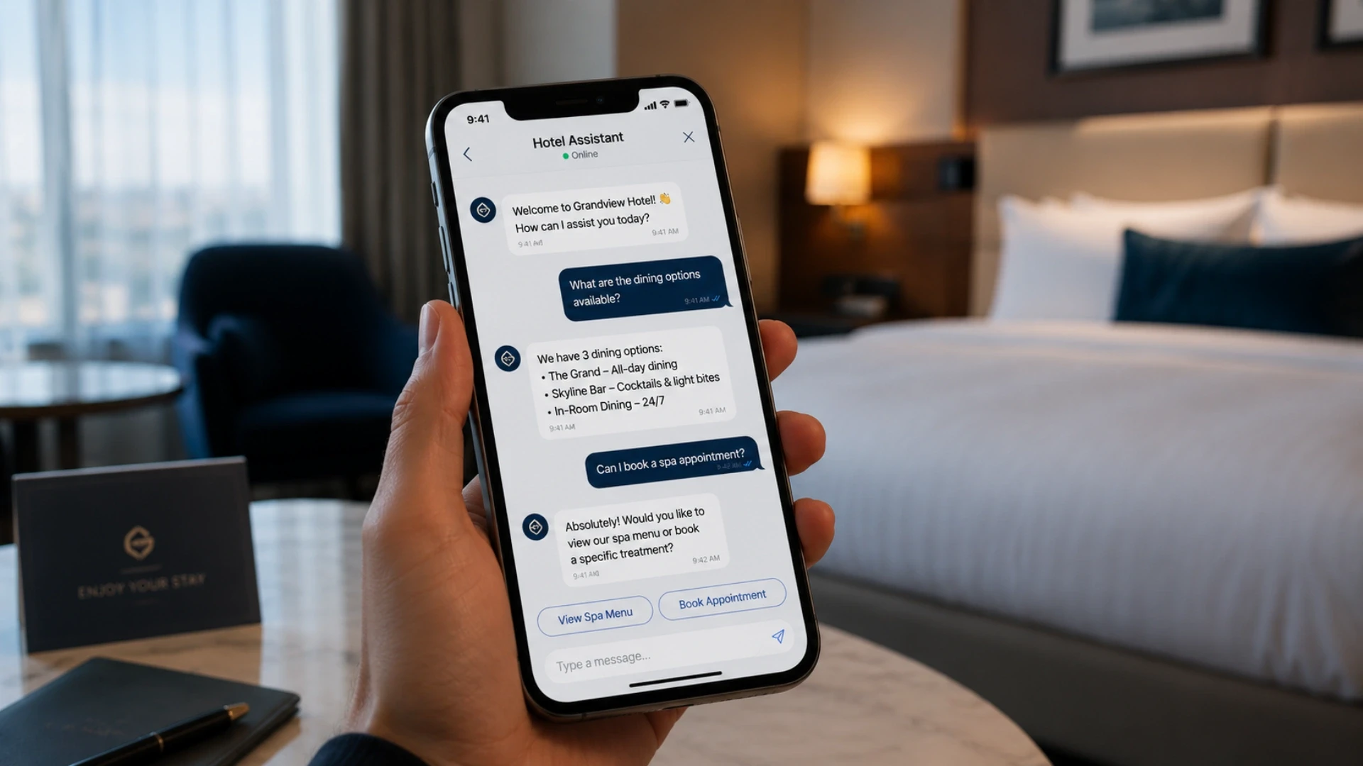 Hotel Chatbots and Virtual Concierge Systems