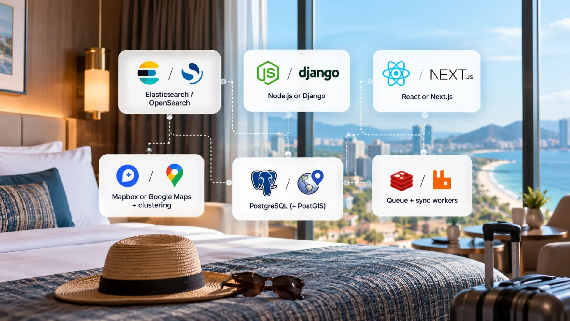 Hotel search tech stack