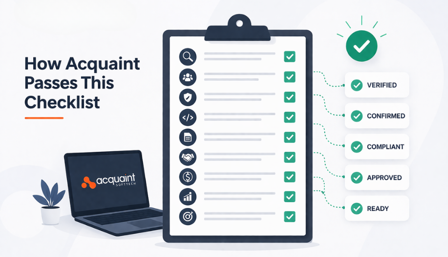 How Acquaint Softtech Passes This Checklist