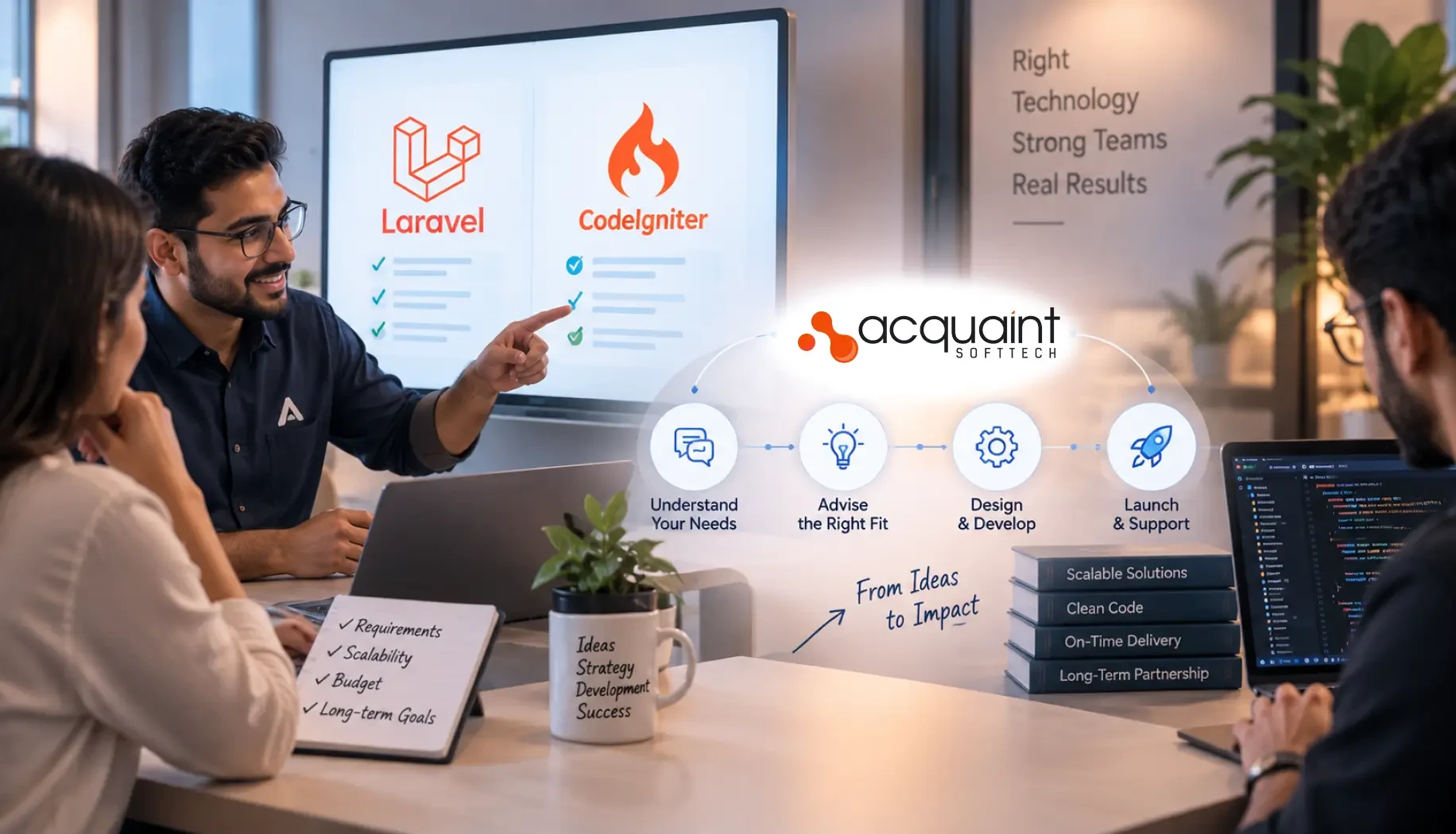 How Acquaint Softtech helps you choose and build