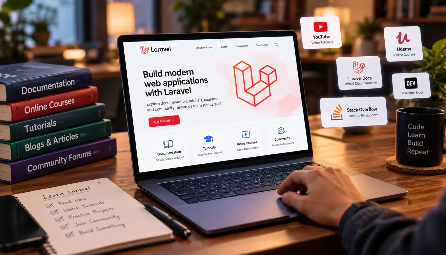 How Do You Find Online Resources For Learning Laravel?