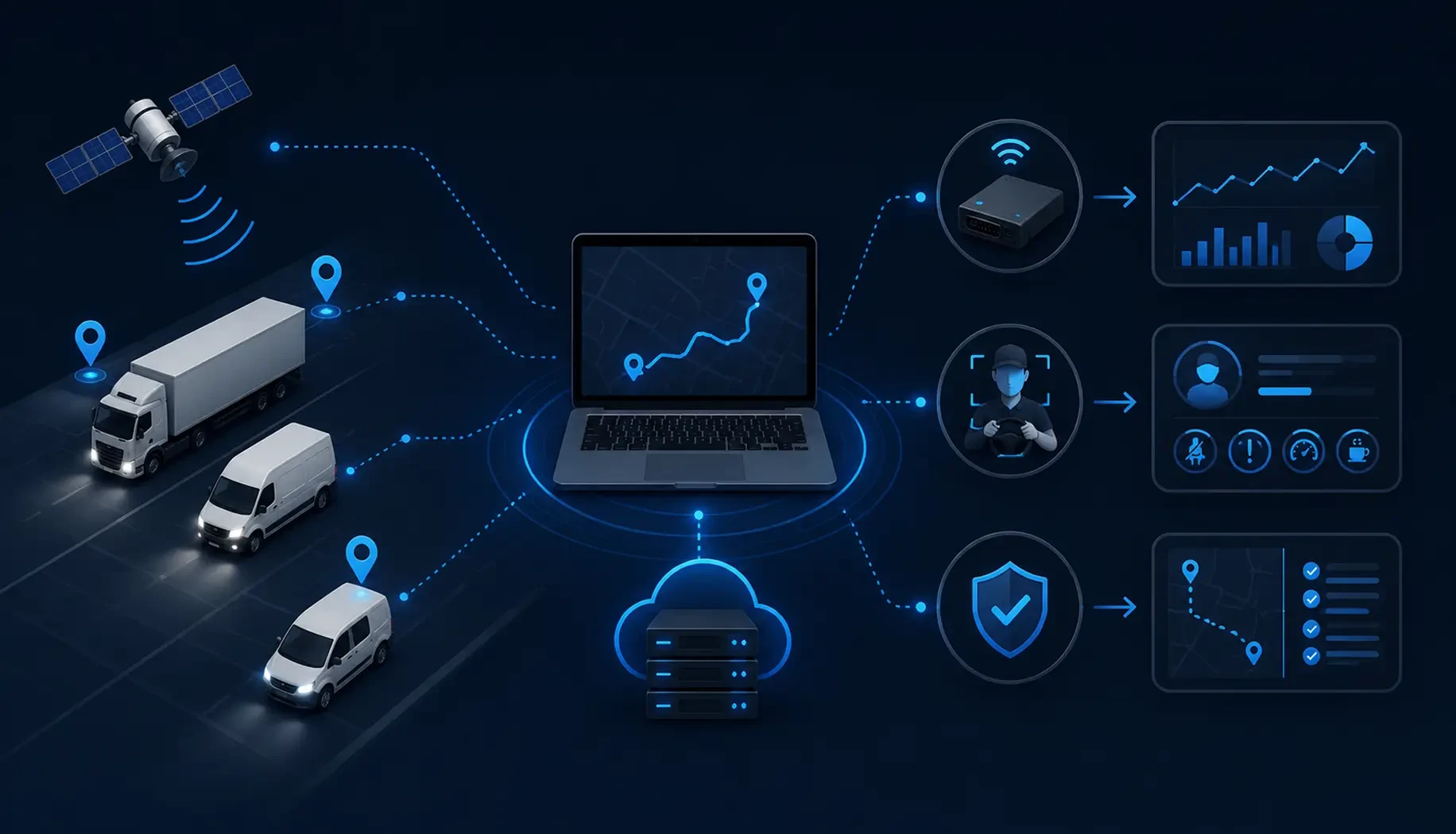 How Fleet Management Systems Work: GPS Tracking, Vehicle Telematics, and Driver Monitoring
