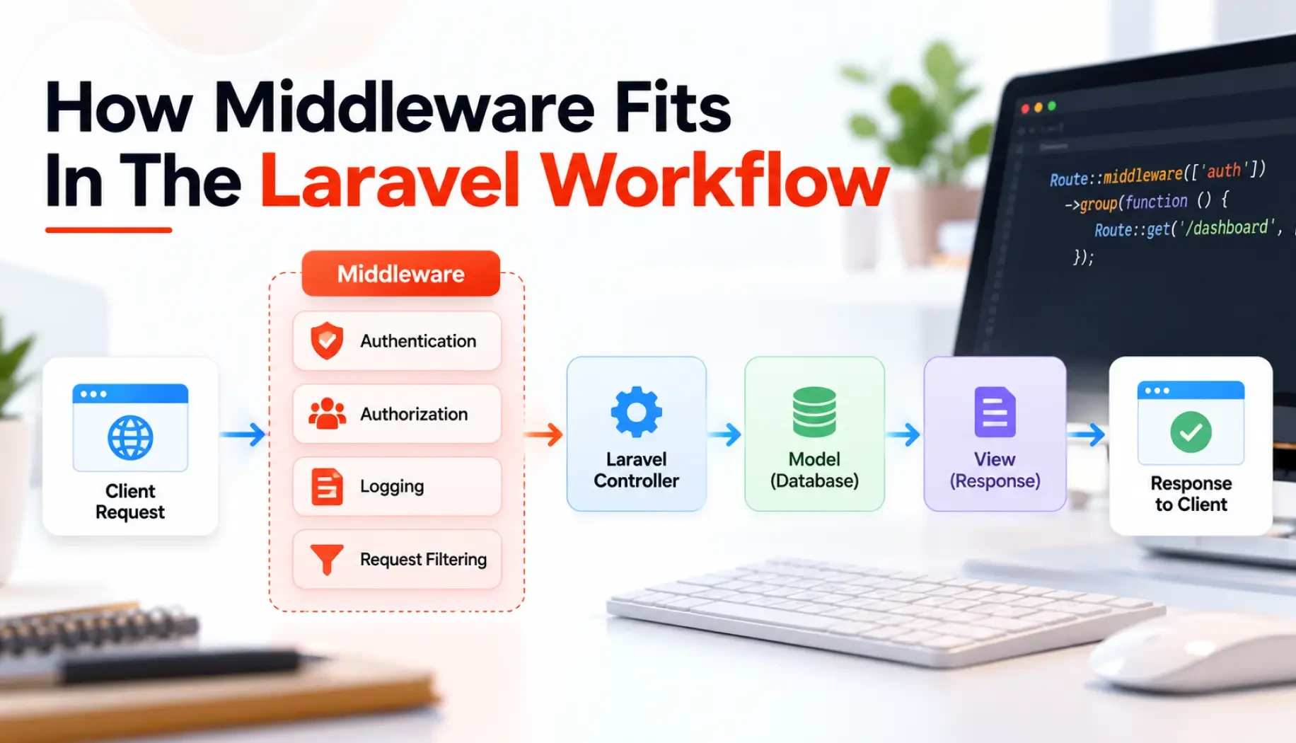 How Middleware Fits In The Laravel Workflow