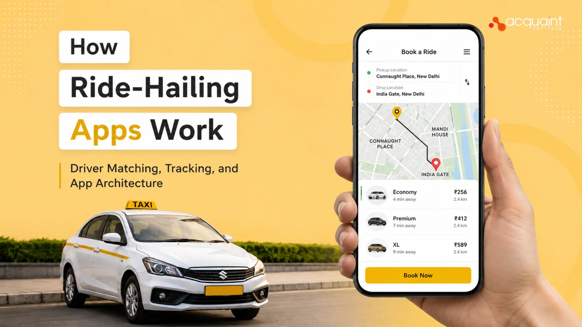 How Ride-Hailing Apps Work: Driver Matching, Tracking, and App Architecture