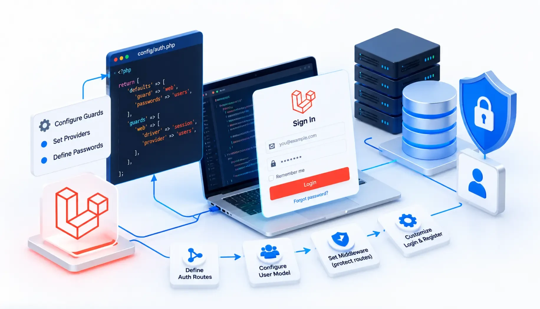 How To Configure Laravel Authentication