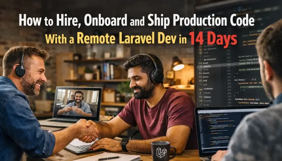 14-day timeline for hiring onboarding and shipping production code with a remote Laravel developer through staff augmentation