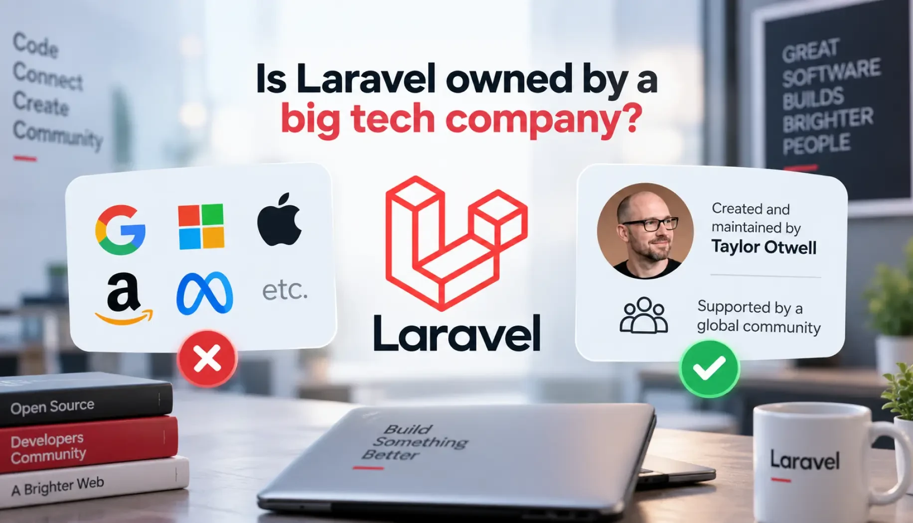 Is Laravel owned by a big tech company?