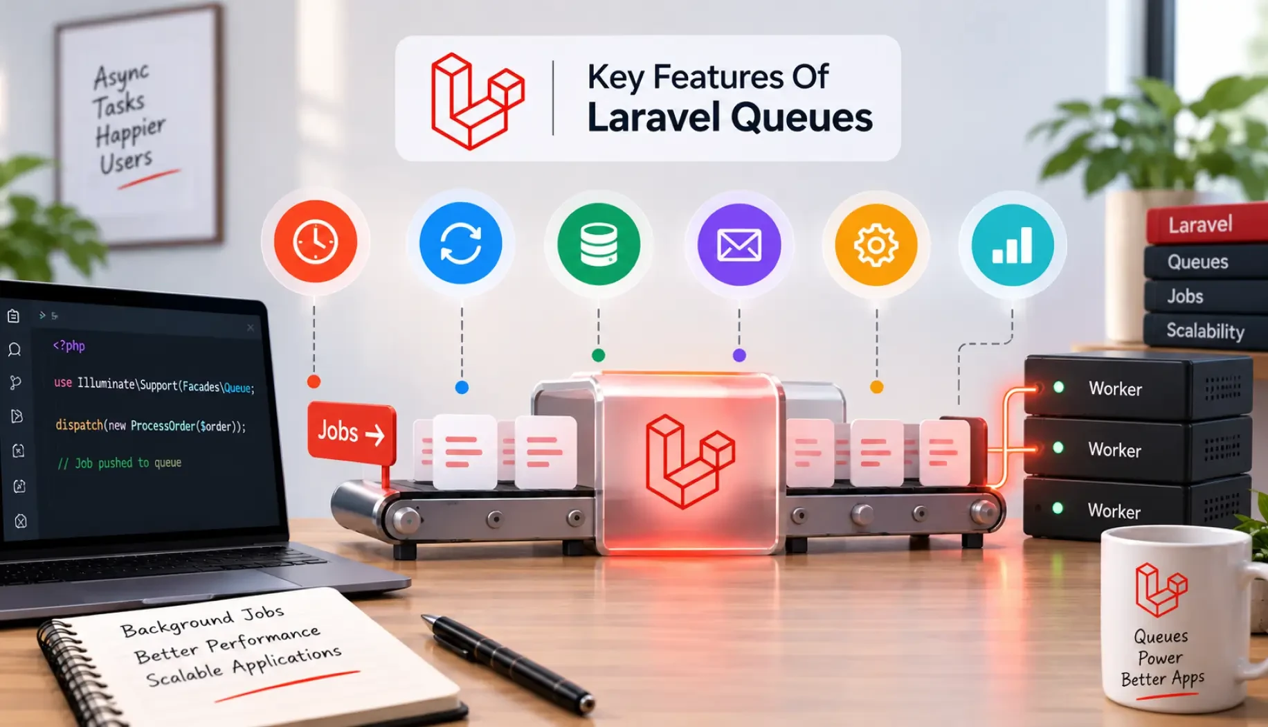 Key Features Of Laravel Queues