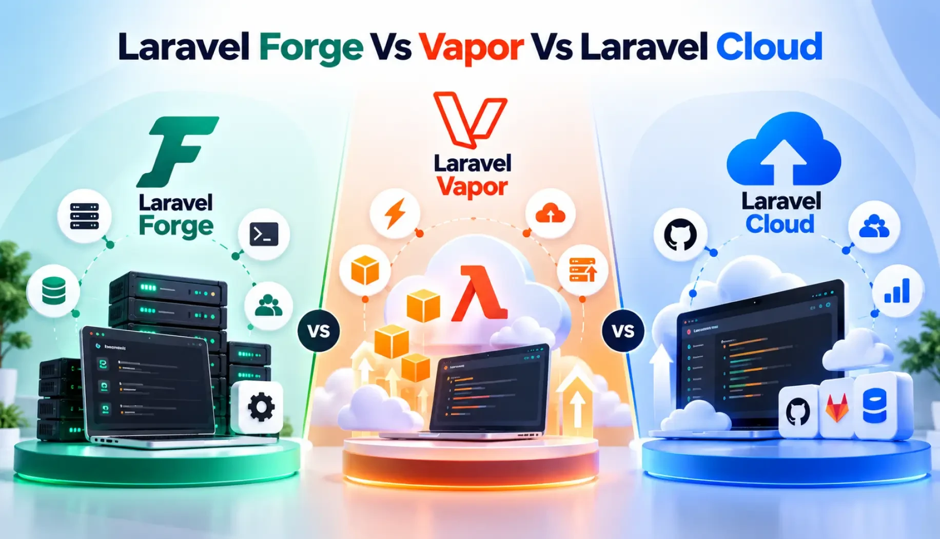 Laravel Forge Vs Vapor Vs Laravel Cloud