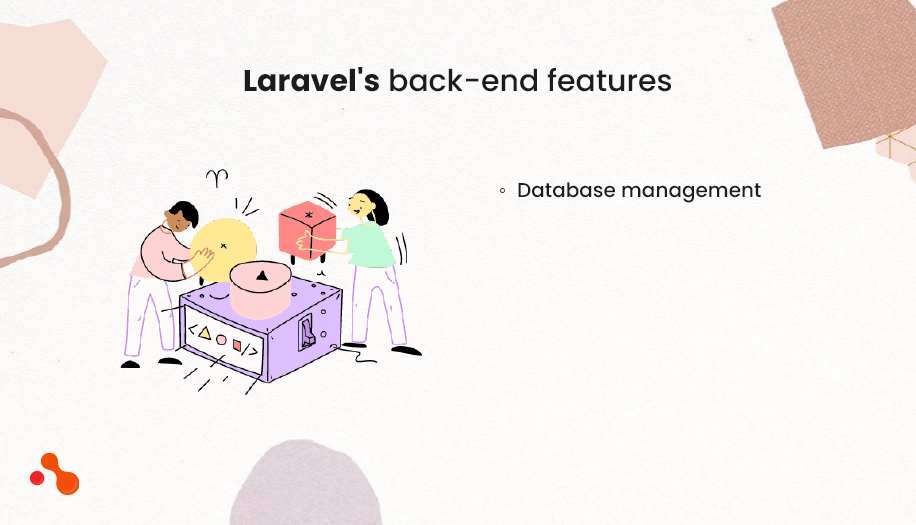 Laravel's back-end features