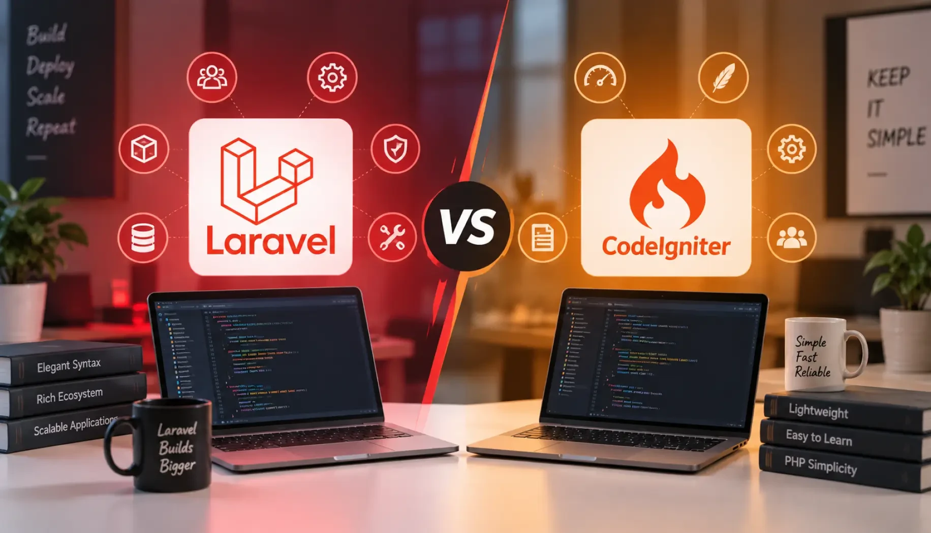 Laravel vs CodeIgniter: the key differences