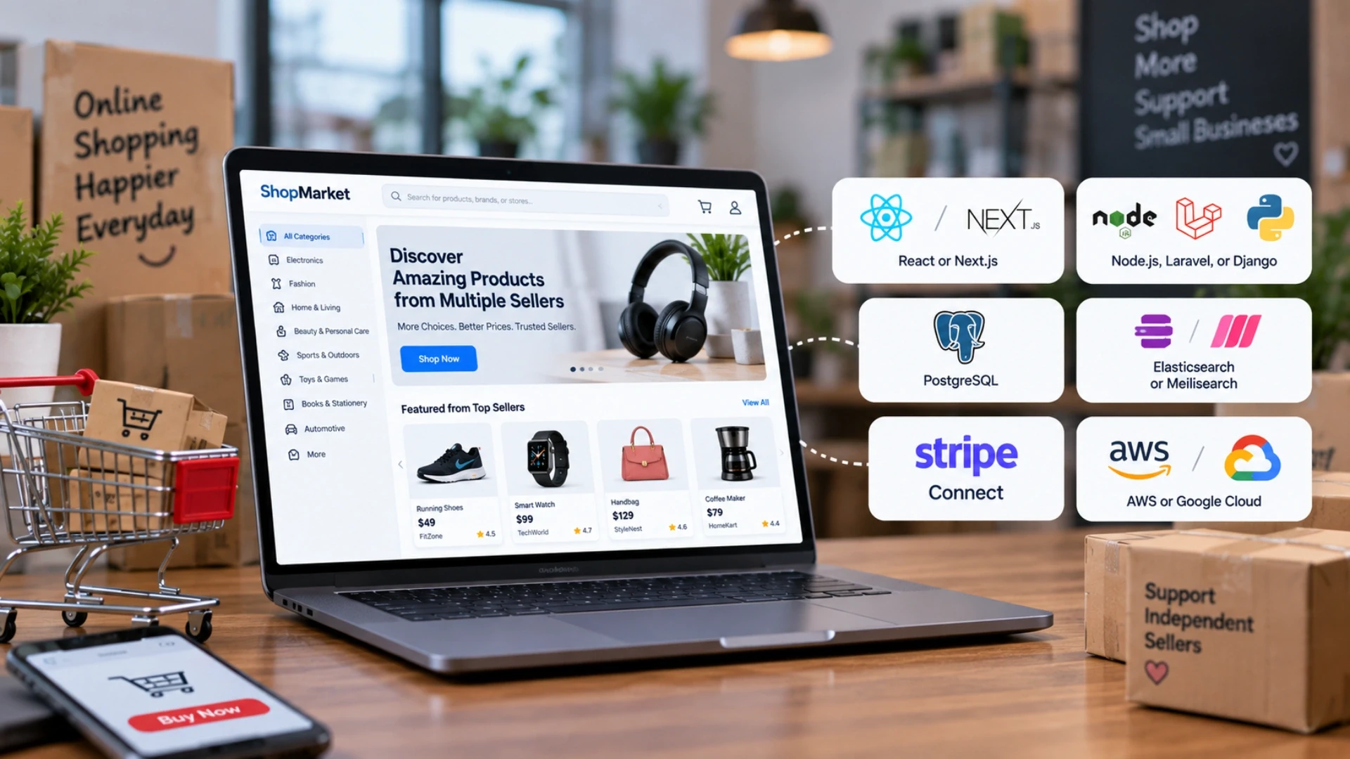 Multi-vendor marketplace vs single-seller store