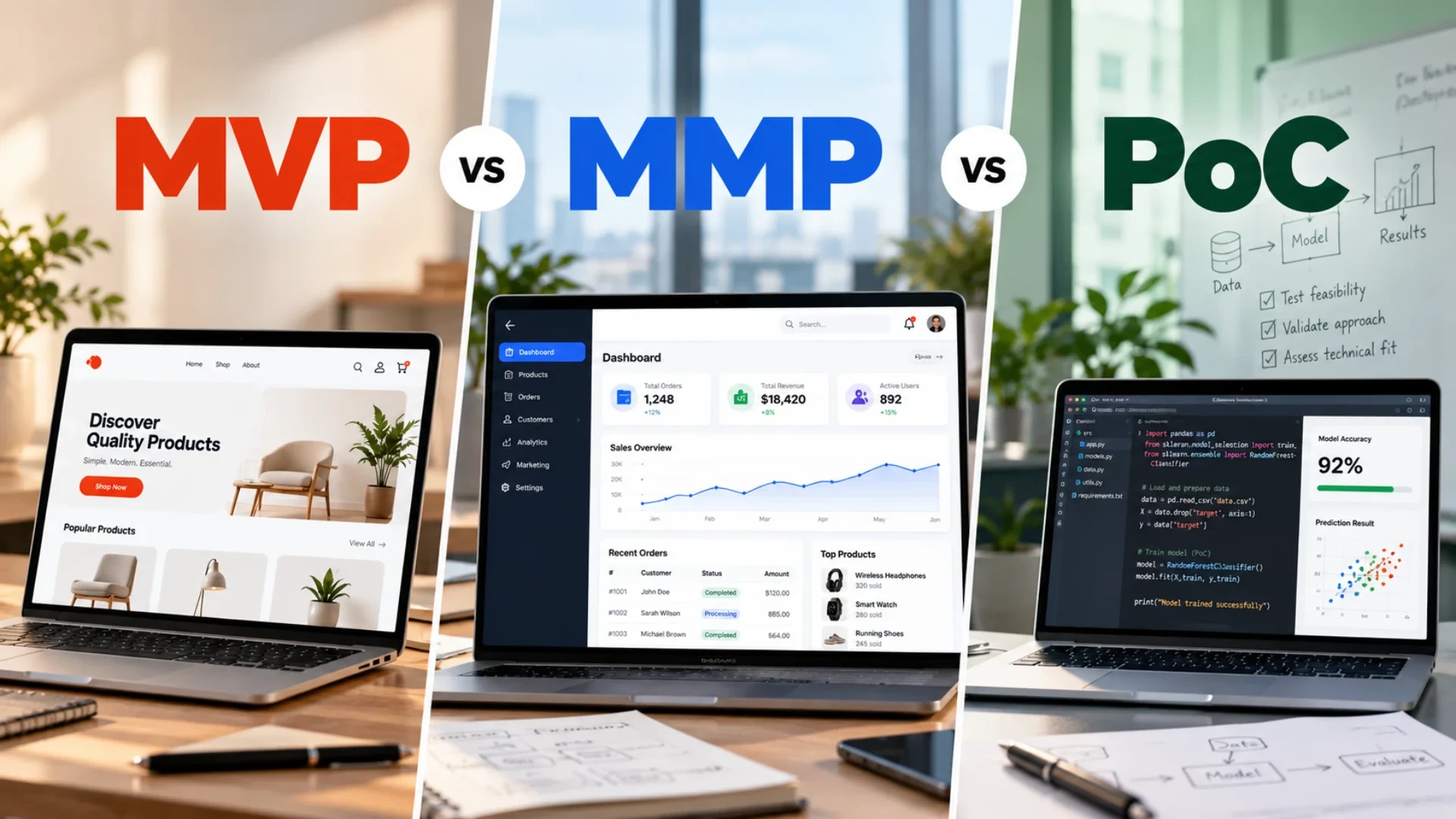 MVP vs MMP vs PoC