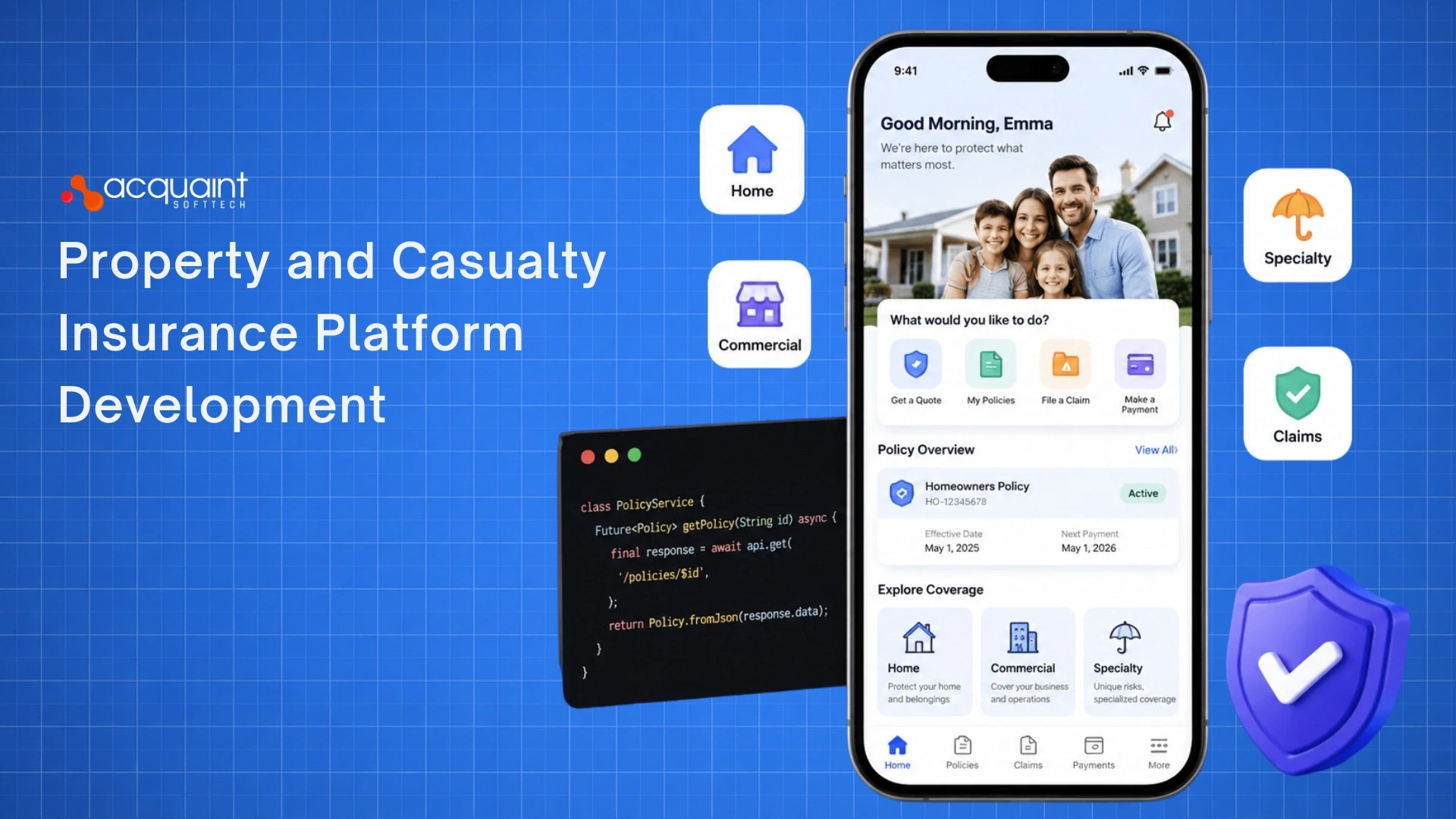 Property and Casualty Insurance Platform Development: Home, Commercial, and Specialty Lines