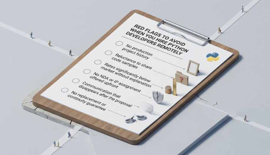 Red Flags to Avoid When You Hire Python Developers Remotely