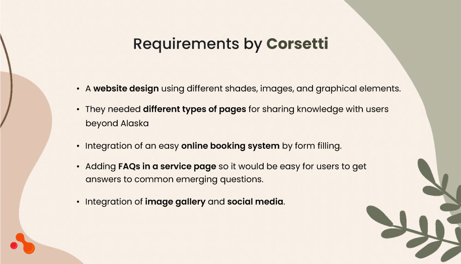 Requirements by Corsetti