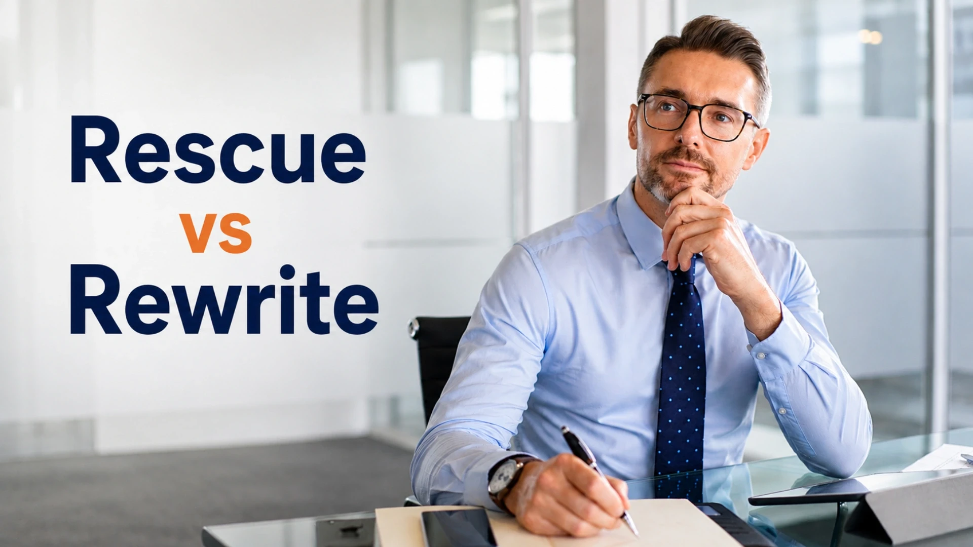 Rescue vs Rewrite: