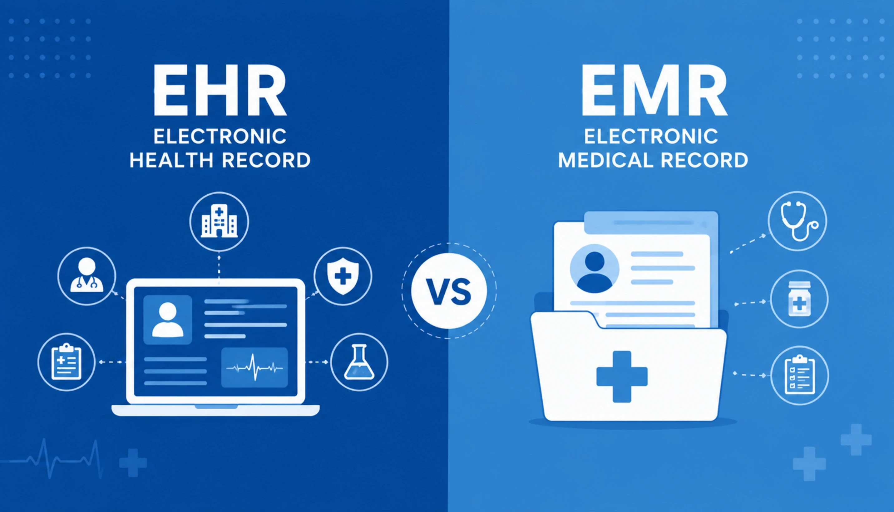 Side-by-Side: EMR vs EHR at a Glance