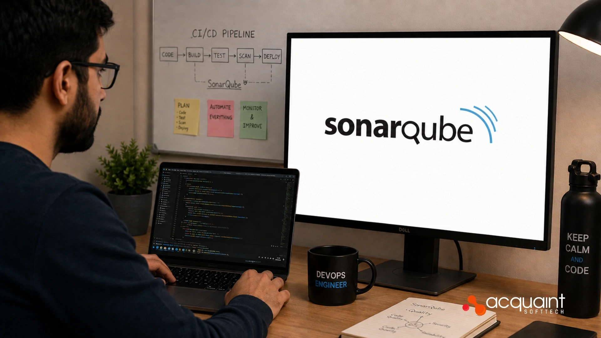 SonarQube in CI/CD: What a DevOps Engineer Implements for Code Quality and Security