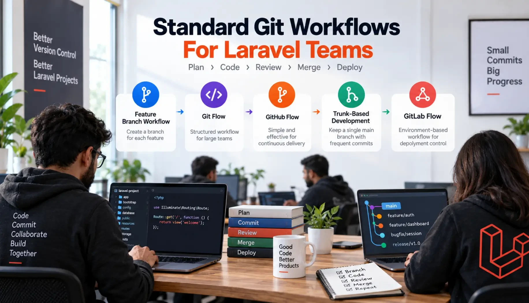 Standard Git Workflows For Laravel Teams
