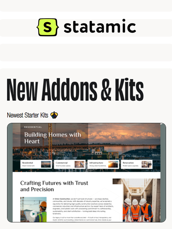 Statamic Showcases Our Recent Website Launch