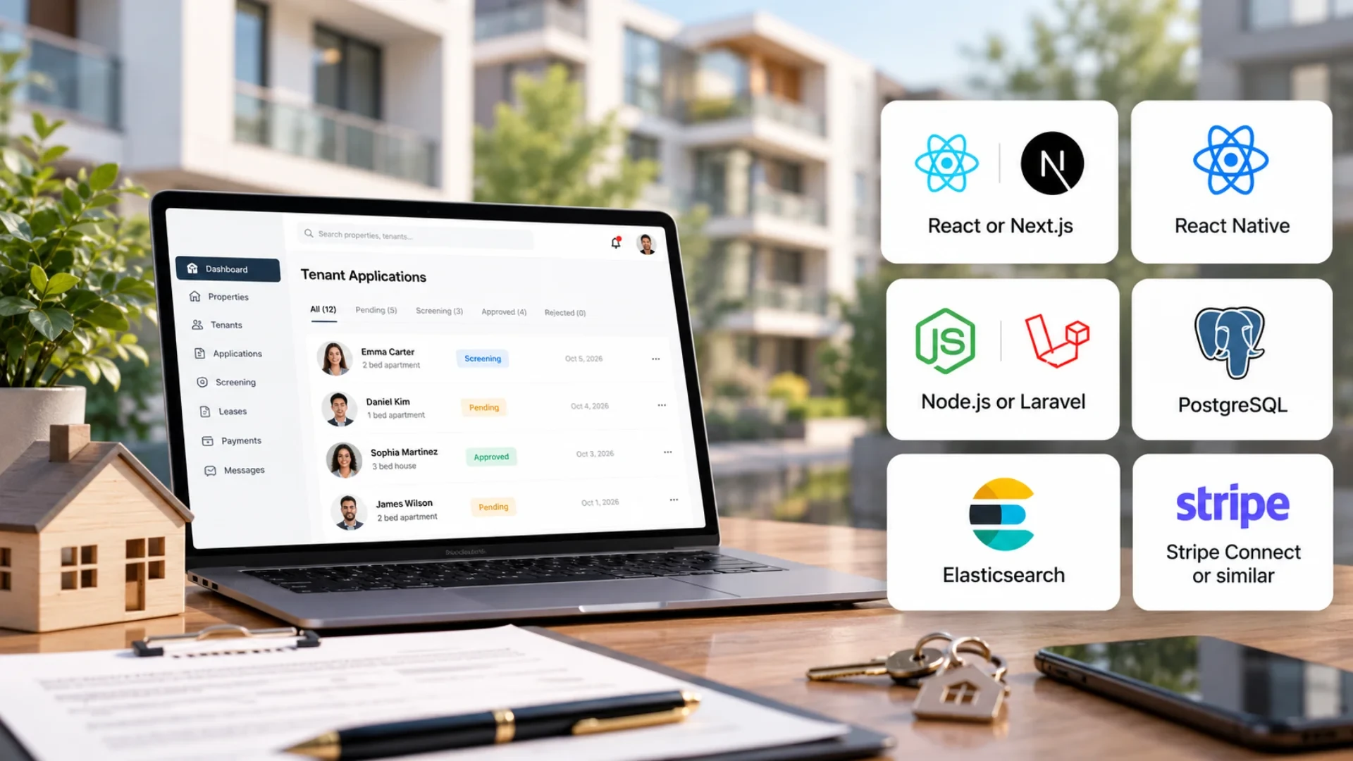 Tech stack for a short-term rental platform