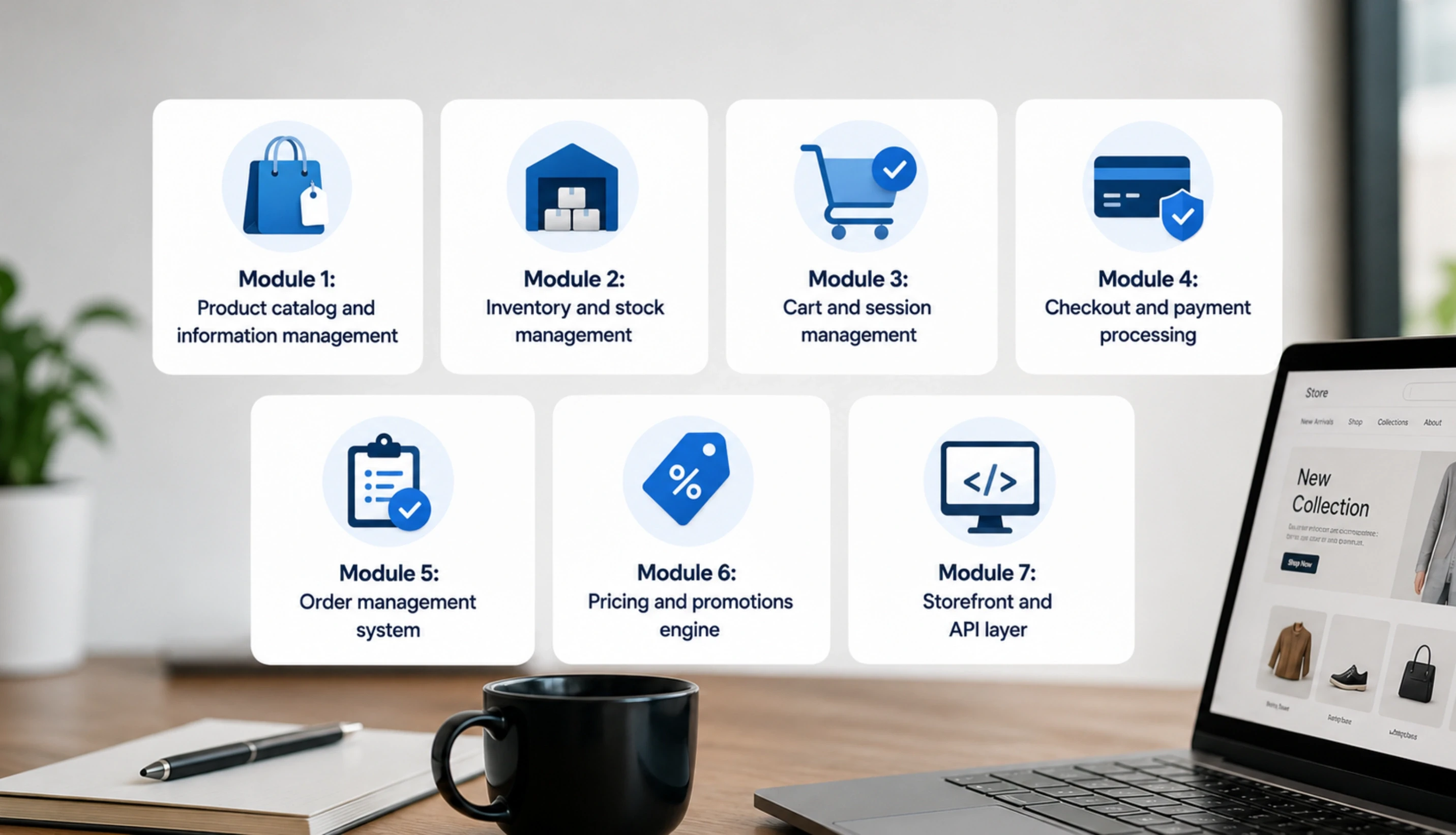 The 7 Core Modules Every Custom Commerce Platform Contains