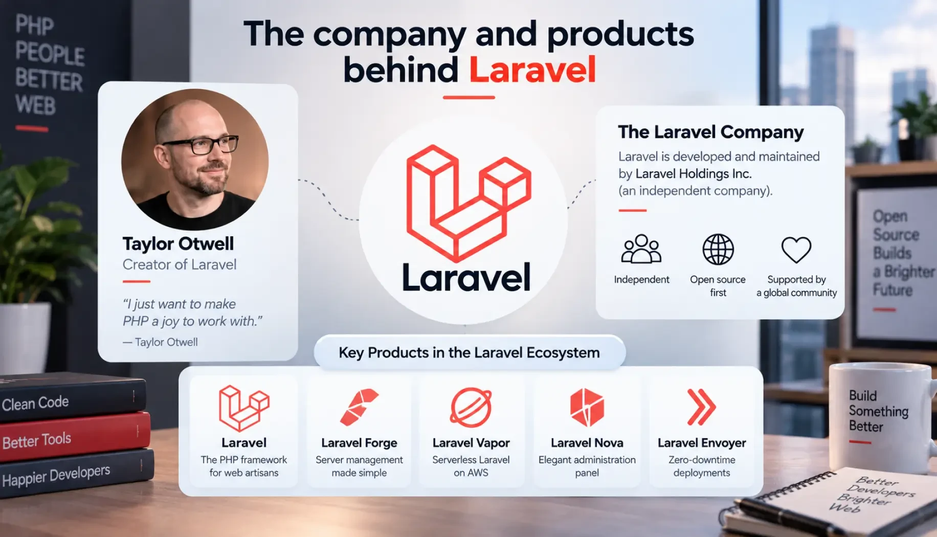 The company and products behind Laravel