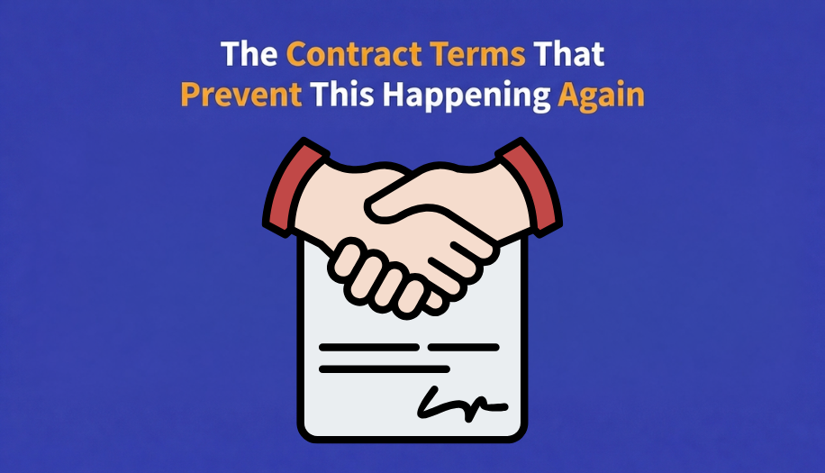 The Contract Terms That Prevent This Happening Again