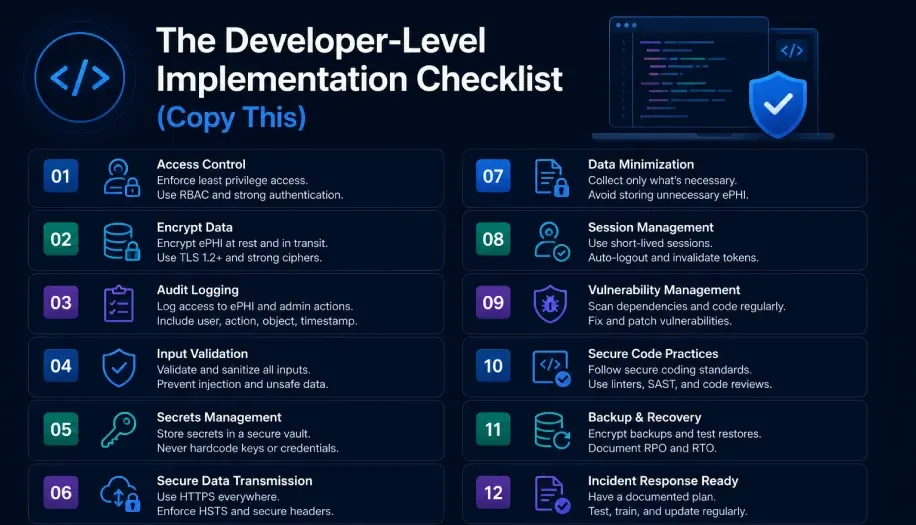 The Developer-Level Implementation Checklist