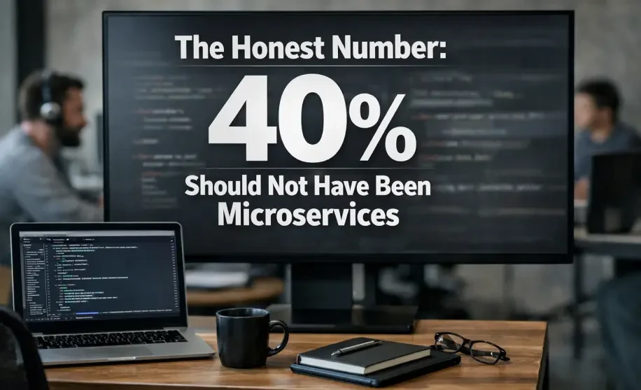 The Honest Number: 40% Should Not Have Been Microservices