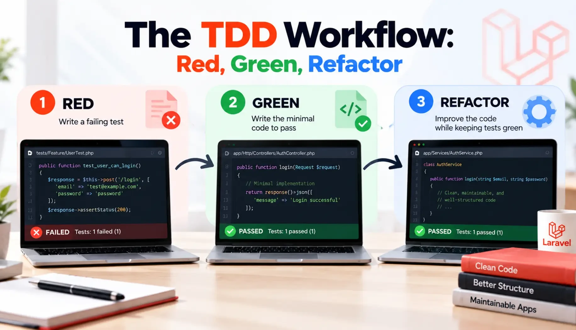 The TDD Workflow: Red, Green, Refactor