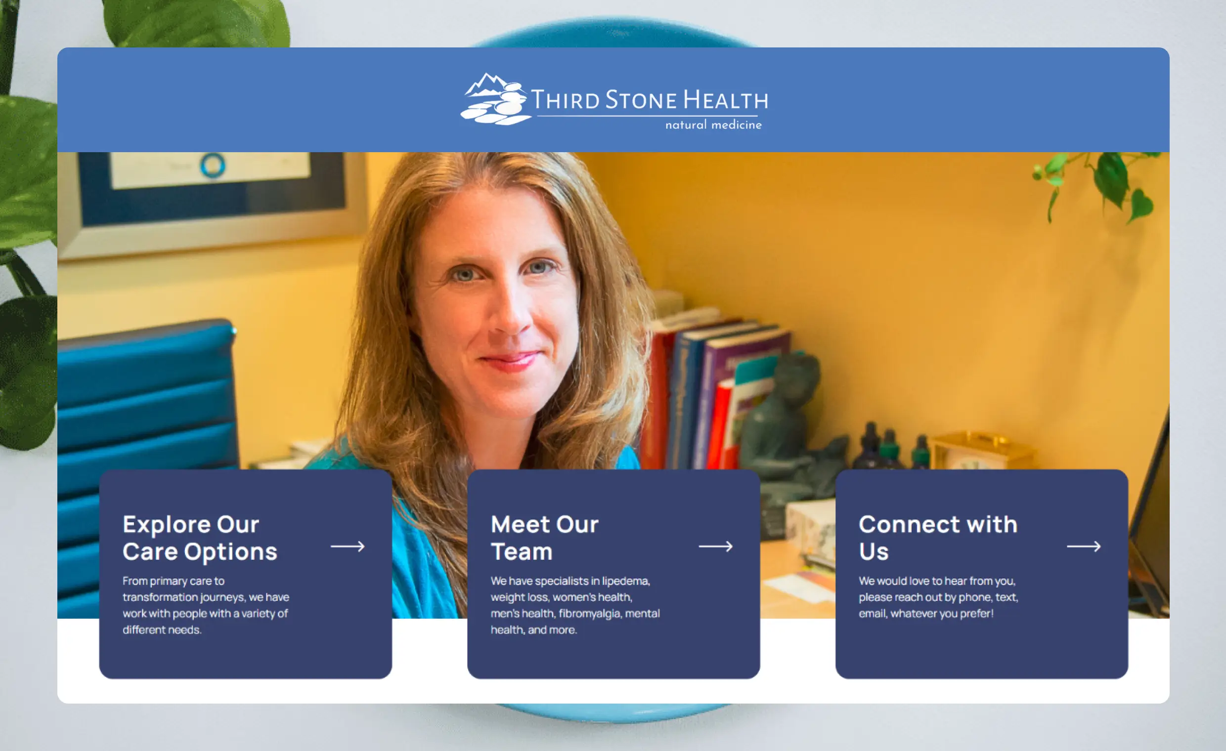 Personalized Healthcare Website Development for Third Stone Health