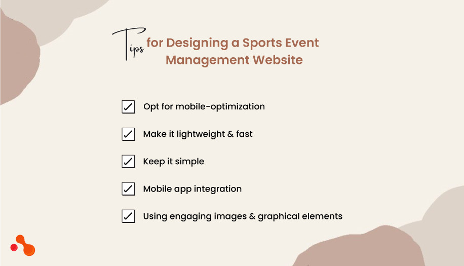Tips for Designing a Sports Event Management Website