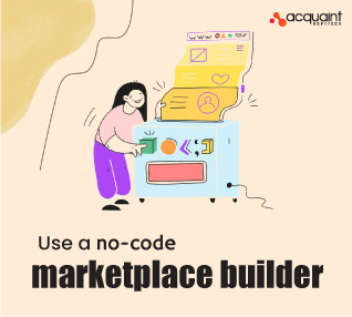 using a no code marketplace builder