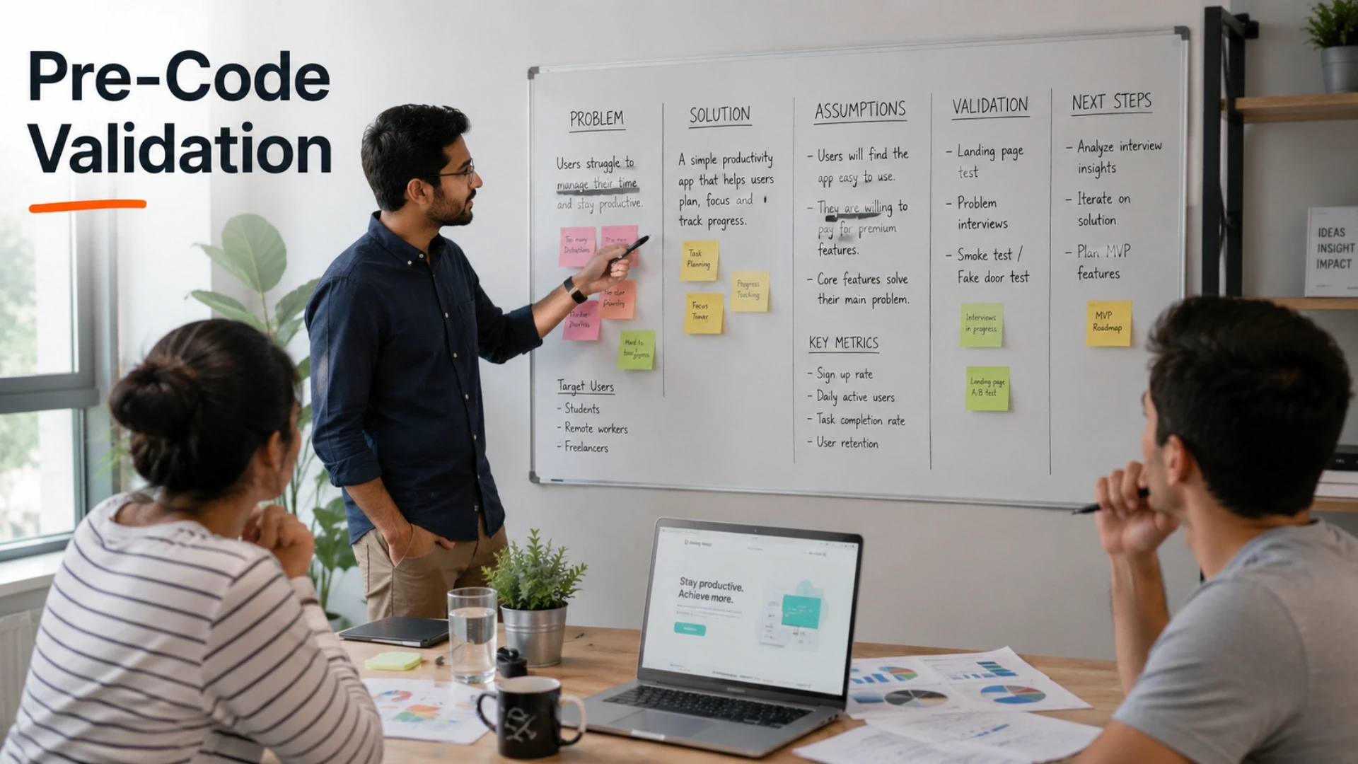 Validate the idea before you build anything