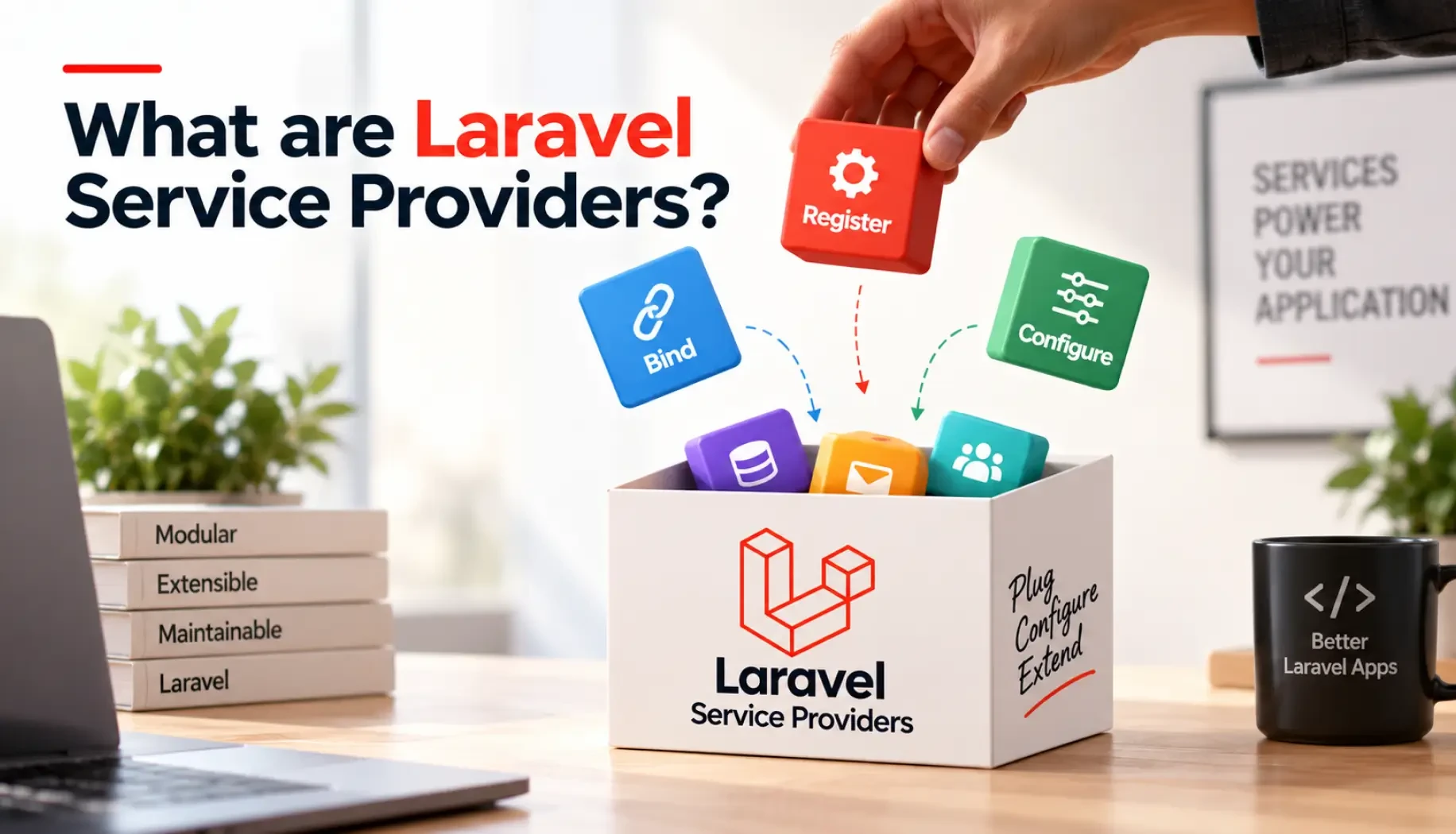 What are Laravel service providers?