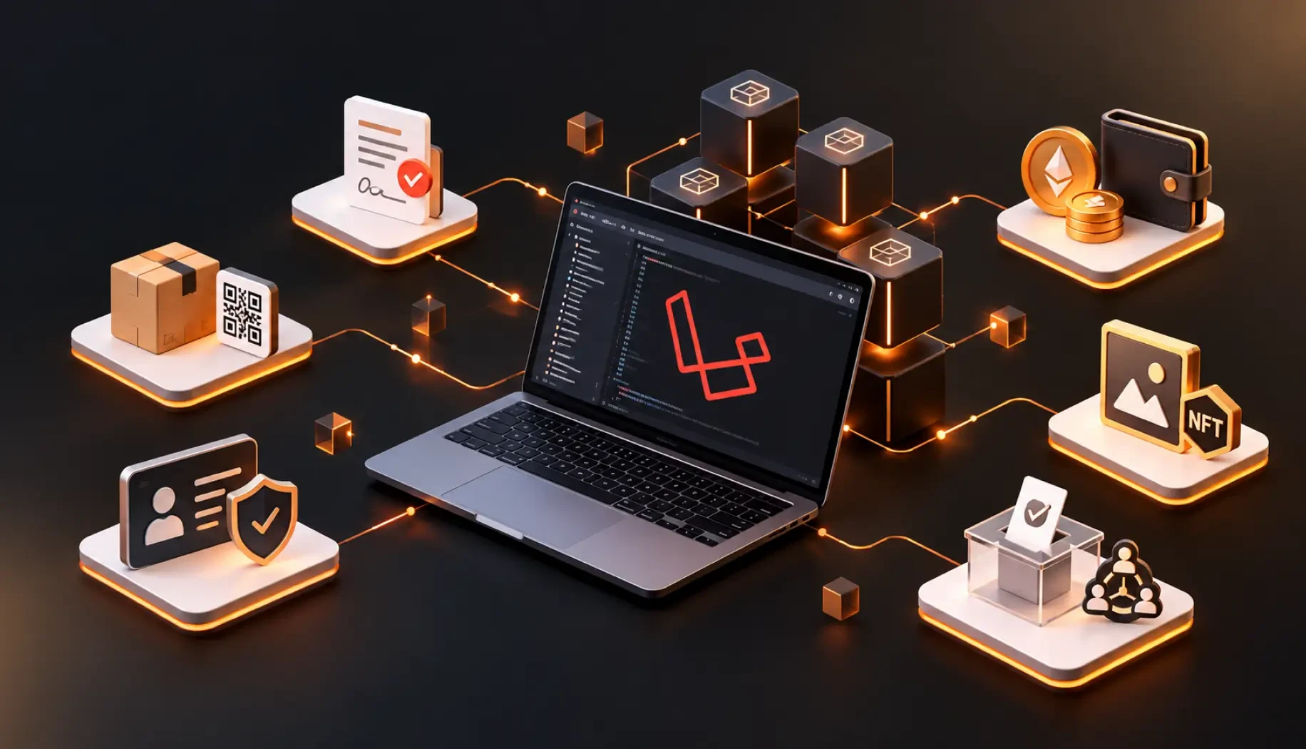 What Are Some Examples Of Using Blockchain With Laravel?